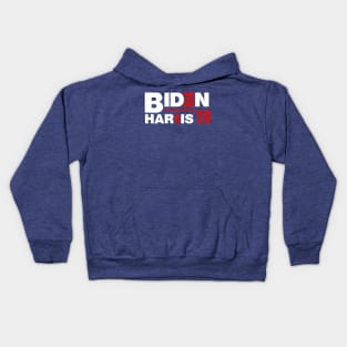 Biden Harris 2020 logo on blue Kids Hoodie